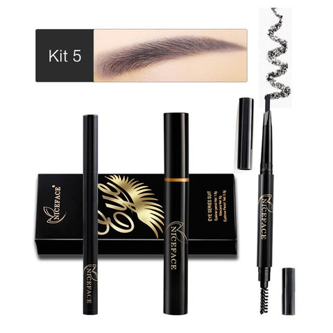 Eye Makeup set Liquid Eyeliner Pencil Waterproof Mascara Eyebrow Pencil Set Professional Eyes cosmetic Women Fashion makeup