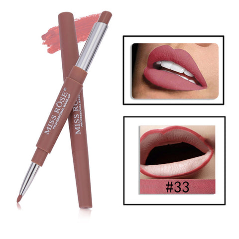 Miss Rose Lipstick Lip Liner Matte Lip Pencil 20 Colors Long-lasting Waterproof Moisturizing lips Makeup Contour Cosmetics TSLM1