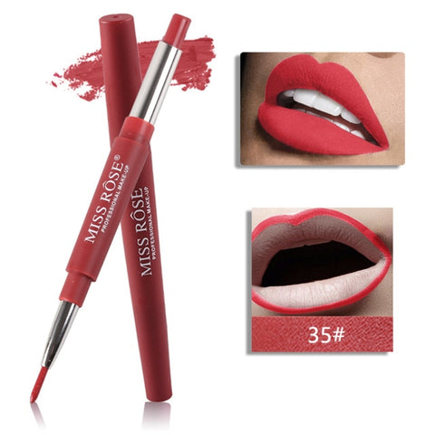 Miss Rose Lipstick Lip Liner Matte Lip Pencil 20 Colors Long-lasting Waterproof Moisturizing lips Makeup Contour Cosmetics TSLM1