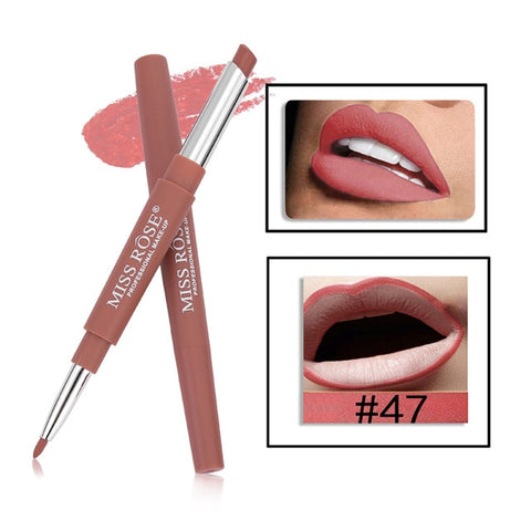 Miss Rose Lipstick Lip Liner Matte Lip Pencil 20 Colors Long-lasting Waterproof Moisturizing lips Makeup Contour Cosmetics TSLM1