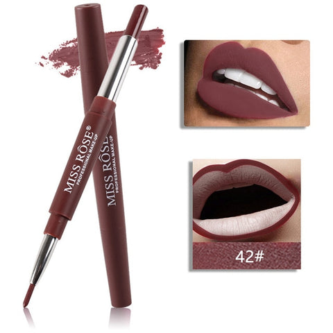 Miss Rose Lipstick Lip Liner Matte Lip Pencil 20 Colors Long-lasting Waterproof Moisturizing lips Makeup Contour Cosmetics TSLM1