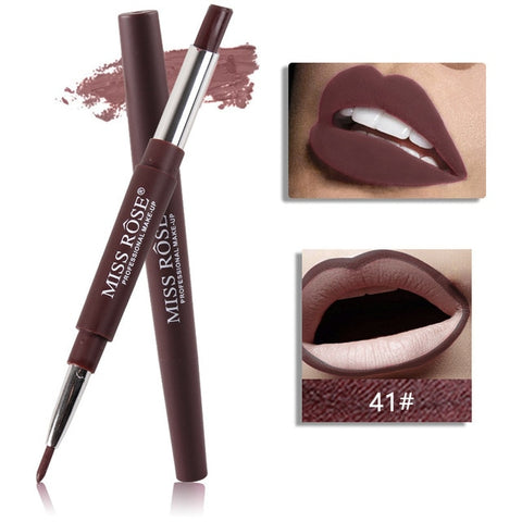 Miss Rose Lipstick Lip Liner Matte Lip Pencil 20 Colors Long-lasting Waterproof Moisturizing lips Makeup Contour Cosmetics TSLM1
