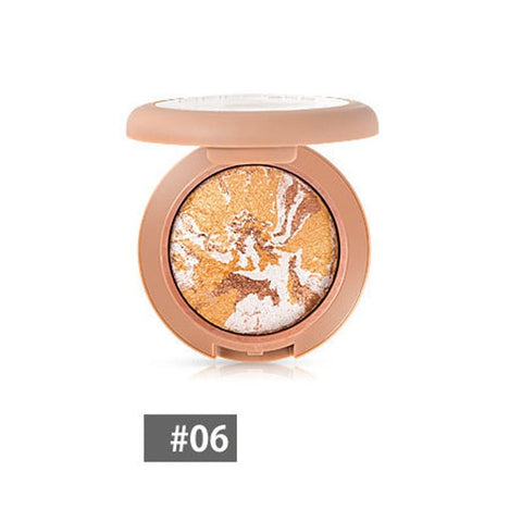 Highlighter Makeup Brighten Face Shimmer Mineral Baking Powder Eye Blush Shadow Palette Bronzing shine brown cream