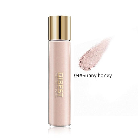 Qibest Makeup Highlighter Grooming Face Brighten Contouring Cosmetics Eye Shadow Illuminator Professional Face Glow Cosmetics