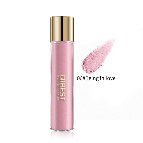 Qibest Makeup Highlighter Grooming Face Brighten Contouring Cosmetics Eye Shadow Illuminator Professional Face Glow Cosmetics