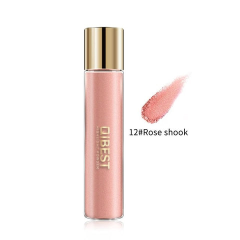 Qibest Makeup Highlighter Grooming Face Brighten Contouring Cosmetics Eye Shadow Illuminator Professional Face Glow Cosmetics