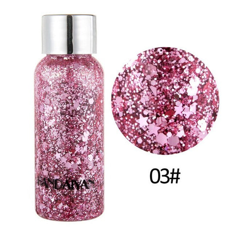 Holographic Mermaid Glitter Nail Hair Eye Face Body Glitter Gel Art Liquid Flash Sequins Cream Party Festival Decoration