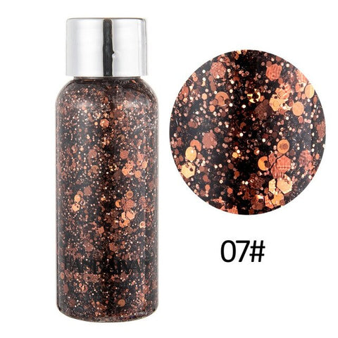 Holographic Mermaid Glitter Nail Hair Eye Face Body Glitter Gel Art Liquid Flash Sequins Cream Party Festival Decoration