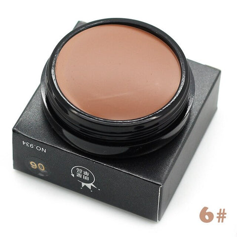 Contour Makeup Camouflage Concealer Cream 10 Colors Moisturizing Oil-control Waterproof Face Cosmetic Green Full Coverage