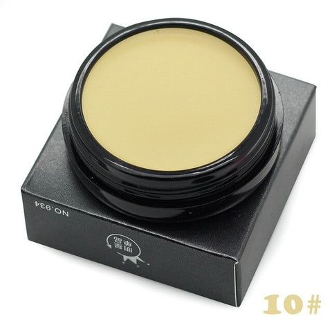 Contour Makeup Camouflage Concealer Cream 10 Colors Moisturizing Oil-control Waterproof Face Cosmetic Green Full Coverage
