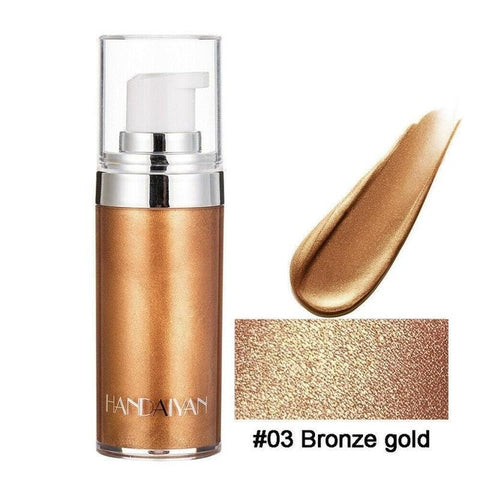 Body Highlight Liquid Shimmer Illuminator Highlighter Luminizer Foundation Brighten Cream For Face Body Radiance Fluorescence