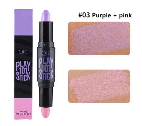 Lady Highlighter Face Concealer Highlight Foundation  Base Contour Stick Beauty Make up Face Corrector Bronzers Highlighters Pen