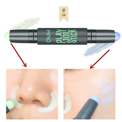 Lady Highlighter Face Concealer Highlight Foundation  Base Contour Stick Beauty Make up Face Corrector Bronzers Highlighters Pen