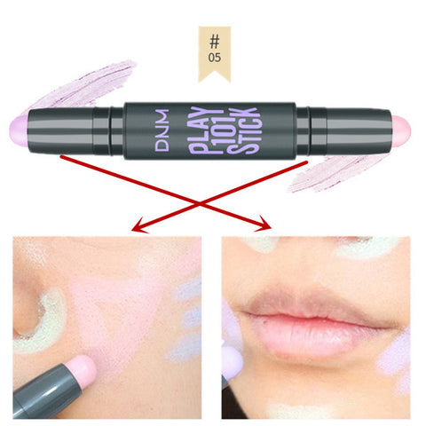 Lady Highlighter Face Concealer Highlight Foundation  Base Contour Stick Beauty Make up Face Corrector Bronzers Highlighters Pen
