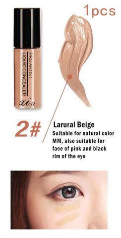 Liquid Concealer Foundation Cream Long Lasting Cover Scars Dark Eye Silky Smooth Makeup Face Eyes Moisturizing Cosmetic TSLM1