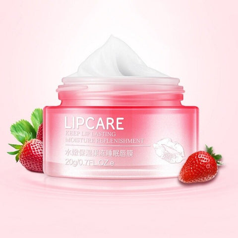 Lip Sleeping Mask Night Sleep Maintenance Moistened Lip Balm the Pink Lips Bleaching Cream Nourish Protect Lips Care Cream 15g