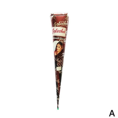 Waterproof Body Paint Henna Cones Paste Indian Henna Tattoo Paste for Temporary Tattoo Sticker Mehndi Body Art Cream