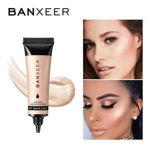 BANXEER  Liquid Highlighter Illuminating Bronzing Drops Makeup Ultra-concentrated Highlighter Cream Concealer Shimmer Face Glow