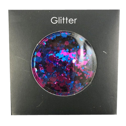 Cosmetic Glitter For Face, Body ,Hair - Chunky Silver Holographic Glitter Mix Essential Festival and Rave Beauty Makeup Glitter