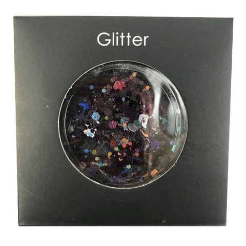 Cosmetic Glitter For Face, Body ,Hair - Chunky Silver Holographic Glitter Mix Essential Festival and Rave Beauty Makeup Glitter