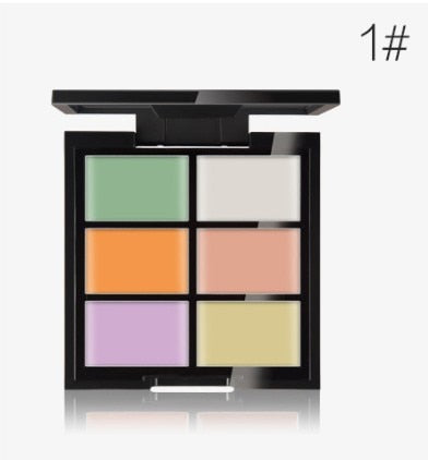 makeup brushes Set +6 Colors Concealer Palette maquiagem Puff Face Contour concealer Cosmetic Make Up Tools Brushes for make-up