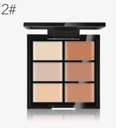 makeup brushes Set +6 Colors Concealer Palette maquiagem Puff Face Contour concealer Cosmetic Make Up Tools Brushes for make-up