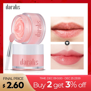Daralis 15g Strawberry Lip Mask Lip Sleeping Mask Pink Lips Cream Exfoliator Lip Plumper Moisturizing Hydrating For Lip Care