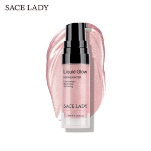 SACE LADY Face Highlighter Cream Liquid Illuminator Makeup Shimmer Glow Kit Make Up Facial Brighten Shine Brand Cosmetic