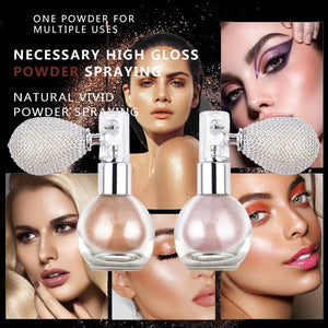 Spray Airbag Bottle Face Makeup Brighten Highlight Glitter Spray Highlighter Powder Eyeshadow 1 Pc New Fashion Cosmetics Weomen