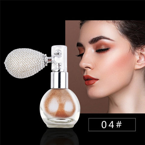 Spray Airbag Bottle Face Makeup Brighten Highlight Glitter Spray Highlighter Powder Eyeshadow 1 Pc New Fashion Cosmetics Weomen