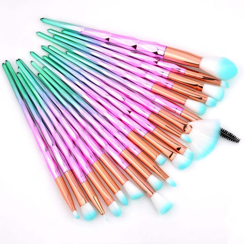 20Pcs Makeup Brushes Set Multicolor Powder Foundation Brush Eyeshadow Eyeliner Lip Make Up Brushes pincel maquiagem For Women
