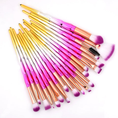 20Pcs Makeup Brushes Set Multicolor Powder Foundation Brush Eyeshadow Eyeliner Lip Make Up Brushes pincel maquiagem For Women