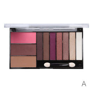 Makeup Set Multi-function 18 Color Eyeshadow Palette + Blusher + 3 Color Lipstick + Eyebrow Cake + Concealer + Bronzer