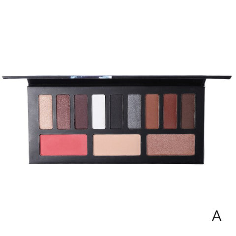 Makeup Set Multi-function 18 Color Eyeshadow Palette + Blusher + 3 Color Lipstick + Eyebrow Cake + Concealer + Bronzer