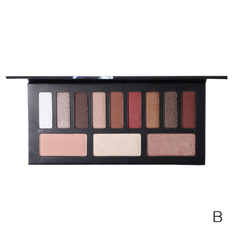 Makeup Set Multi-function 18 Color Eyeshadow Palette + Blusher + 3 Color Lipstick + Eyebrow Cake + Concealer + Bronzer