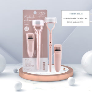 New Eyelash Curler Set Steel Needle Eyelash Brush Partial Eyebrow Clip Eye Makeup Tools
