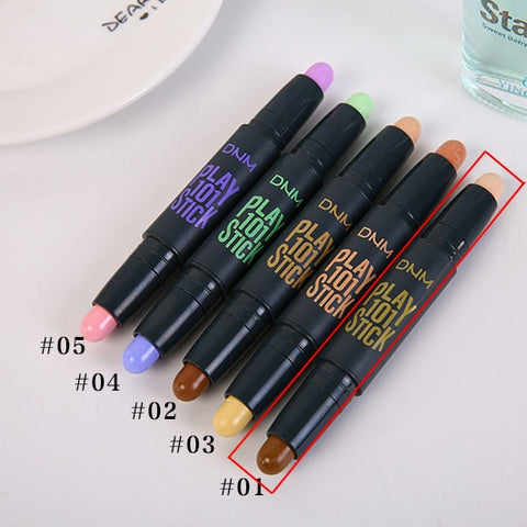 DNM Face Concealer Pen for Girls Long Lasting Dark Circles Makeup Concealers Stick Corrector Contour Highlight Make Up Cosmetic