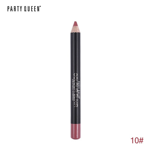 Party Queen 20 Colors ELIXIR Lip Liner Pencil Functional Eyebrow Eye Lip Makeup Waterproof Cosmetic Lipliner Pen Paris Style