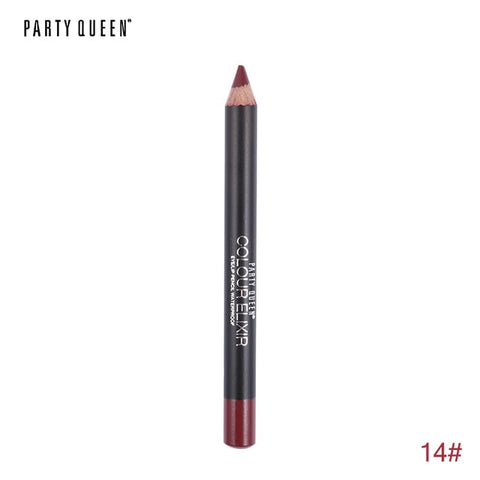 Party Queen 20 Colors ELIXIR Lip Liner Pencil Functional Eyebrow Eye Lip Makeup Waterproof Cosmetic Lipliner Pen Paris Style
