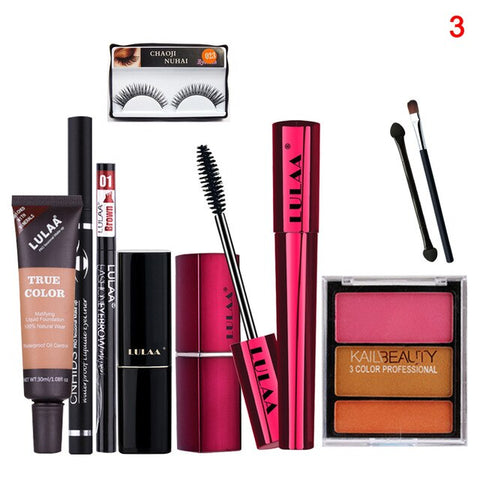 9 Piece Set Makeup Waterproof Concealer Combination Natural Lipstick Eyeshadow Complete Set Cosmetic KG66