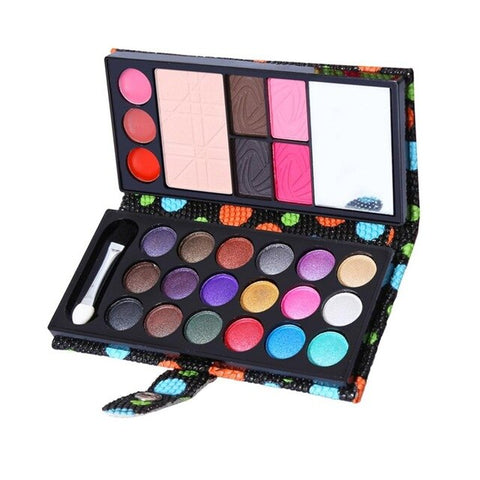 Beauty Makeup Eyeshadows Set Long Lasting Color Liquid Eye Shadows Blush Pressed Powder Lip Eyebrow Beauty Cosmetic