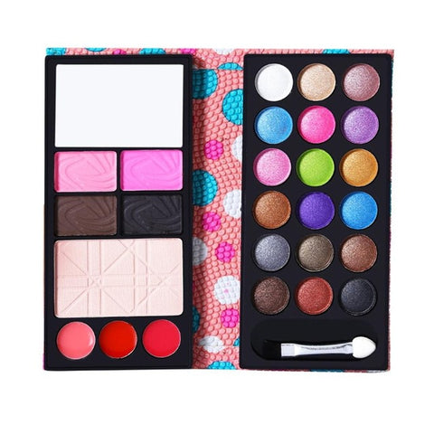 Beauty Makeup Eyeshadows Set Long Lasting Color Liquid Eye Shadows Blush Pressed Powder Lip Eyebrow Beauty Cosmetic