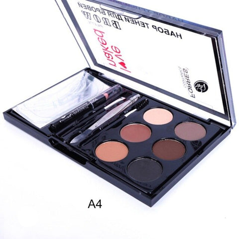 6 Colors Eyebrow Powder With Eyebrow Brush Eyebrow Spiral Head Eyebrow Brush Eyebrow Makeup Accessory Makeup Sets