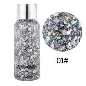 HANDAIYAN Mermaid Sequins Glitter Shimmer Festival Hyperbolic Tattoo For Face Highlighter Gloss Body Milk Hair Makeup Maquiagem