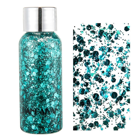 2020 Eye Glitter Nail Hair Body Face Glitter Gel Art Flash Heart Loose Sequins Cream Festival Glitter Decoration Party Festival