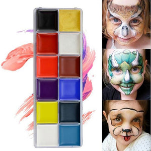 Pro Body Paint Cream Palette Non-toxic Body Face Pigment Painting Primer Body Art