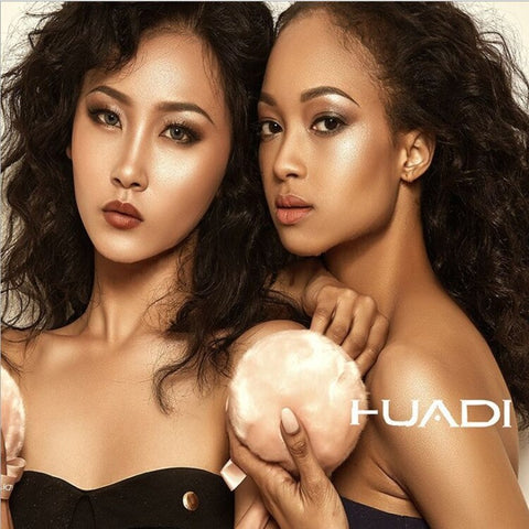 Shimmering Flash Body Contour Body Glitter Makeup Illuminator Handmade Plush Bronze Highlighter Ball Puff Containing Glitter Set