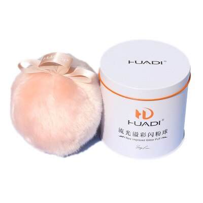 Shimmering Flash Body Contour Body Glitter Makeup Illuminator Handmade Plush Bronze Highlighter Ball Puff Containing Glitter Set