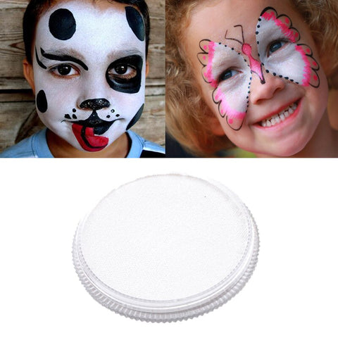30g White Face Paint Body Painting Safety Drawing Pigment Water-based Face Makeup Cream Paste Party Pumpkin Halloween maquiagem