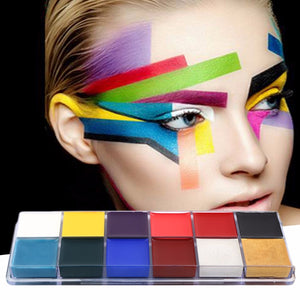 12 Colors/set New Style Professional Flash Tattoo Face Body Paint Oil Painting Art 2017 Makeup Tools